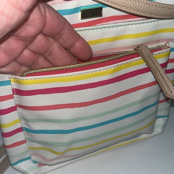 🔥Free w/any Purchase - Shoulder purse / clutch - Adjustable - Rainbow stripped - Picture 3 of 7